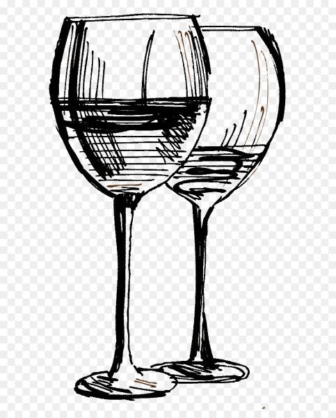 Бокал вина маркерами