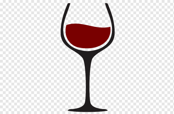 Бокал с вином на прозрачном фоне