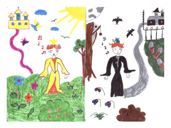 Добро и зло рисунок