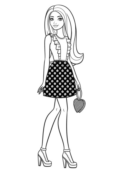 Раскраска. Барби