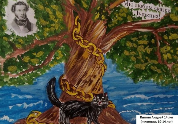 Конкурс рисунков по сказкам Пушкина