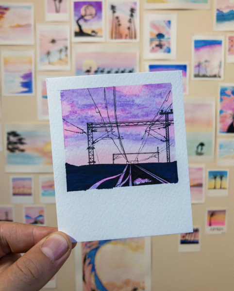 Полароиды рисунки легкие