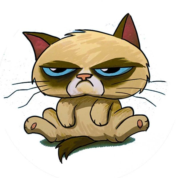 Недовольная мультяшка