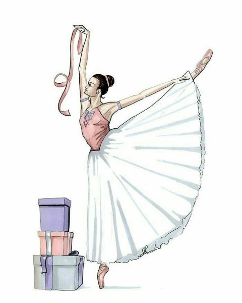 Нарисовать балерину