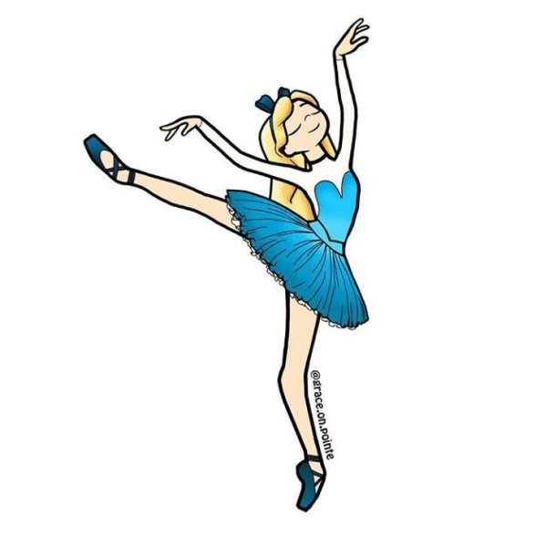 Балерина акварель