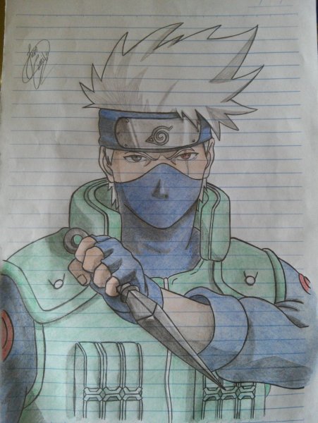Какаши Хатаке для срисовки