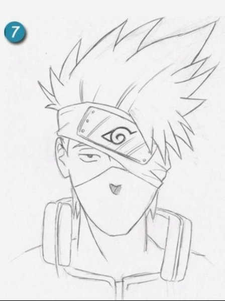 Какаши аниме Наруто легко