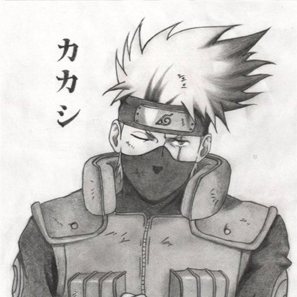 Какаши Хатаке Наруто аниме рисунок