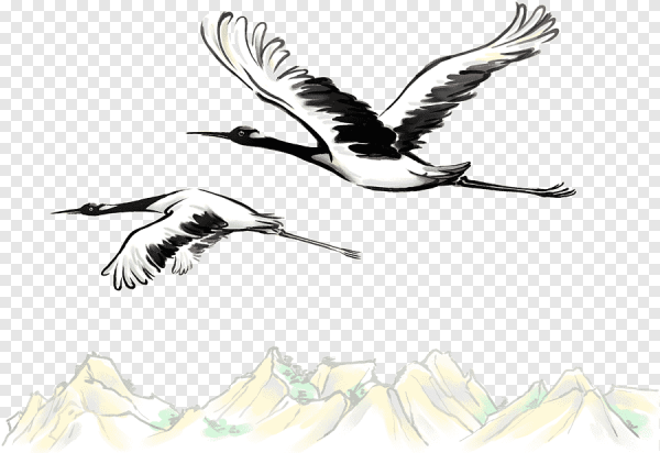 Журавли для рисования