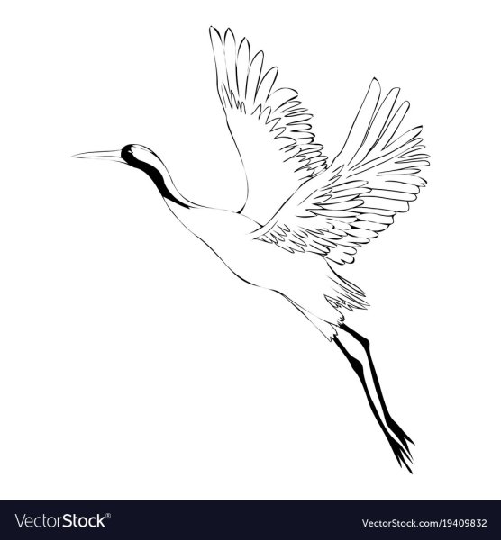 Журавли трафареты для вырезания