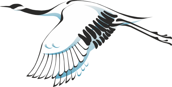 Журавль вектор