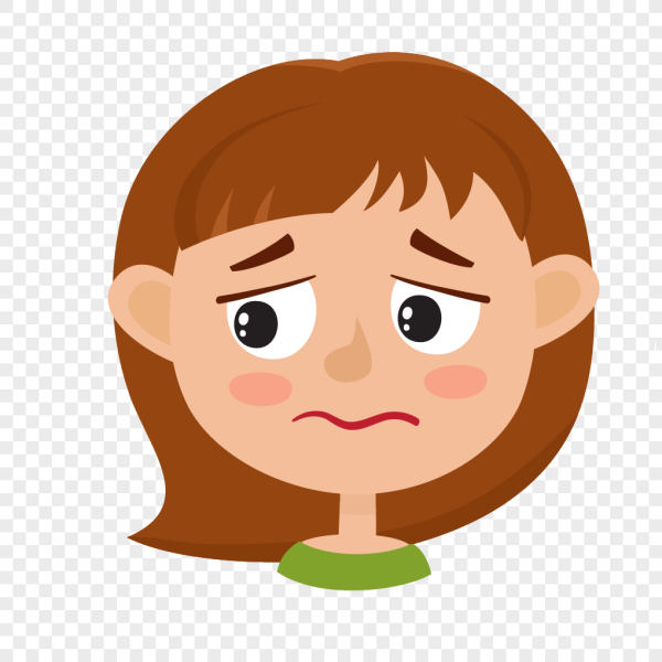 Грустное лицо мультяшное