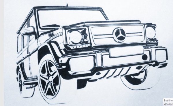 Раскраска Мерседес Гелендваген g63