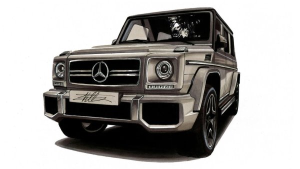 Mercedes Benz AMG g63 карандаш