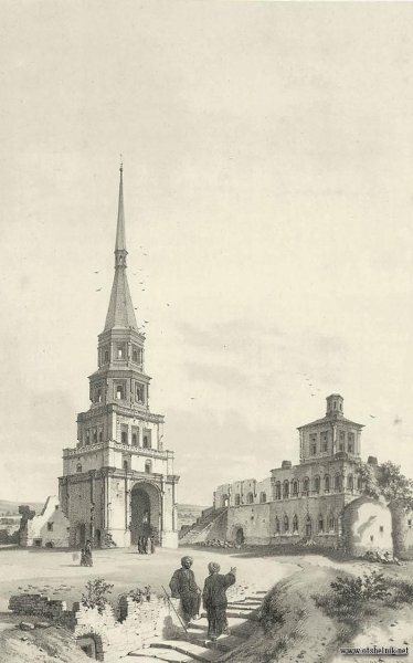 Башня Сююмбике Казанский Кремль чертеж