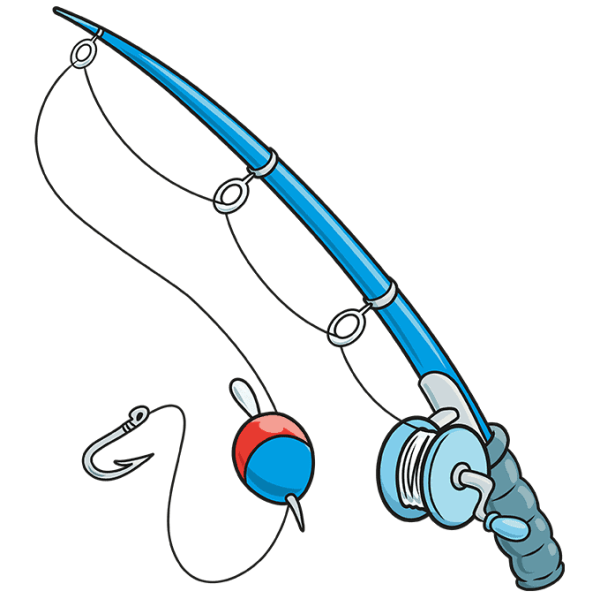 Удочка нарисованная