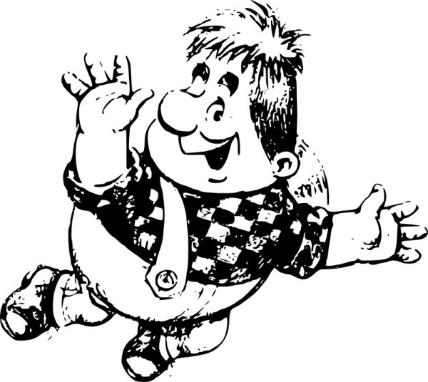 Карлсон раскраска для детей