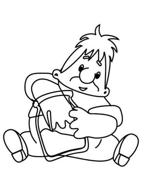 Карлсон раскраска