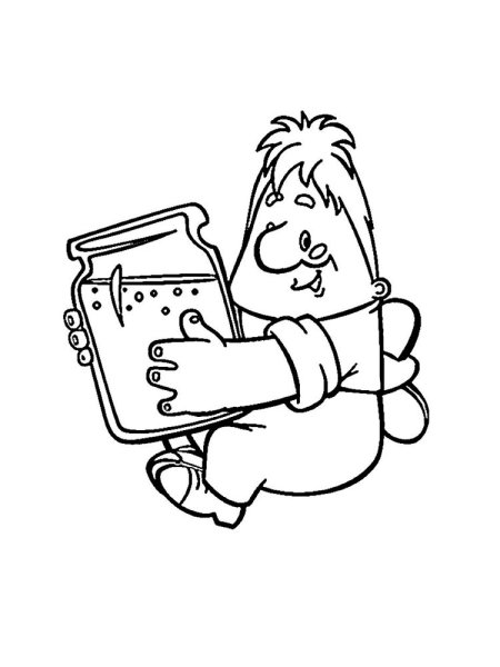 Малыш и Карлсон. Раскраска