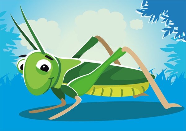 Кузнечик для детей