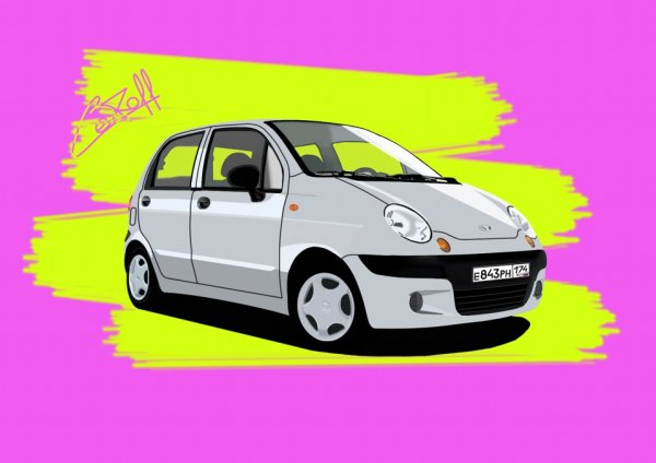 Daewoo Matiz вектор