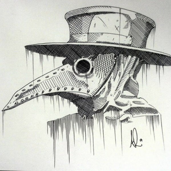 Чумной доктор маска арт