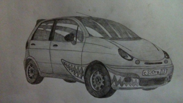 Раскраски машины Дэу Матиз