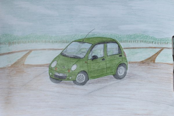 Дэу Матиз рисунок