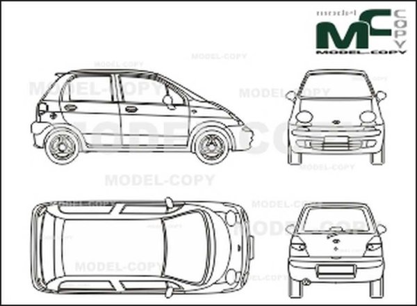Daewoo Nexia Daewoo Matiz рисовать