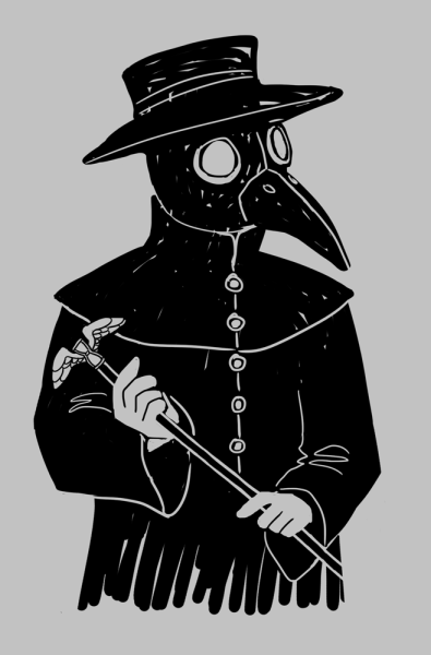 Белый Чумной доктор арт