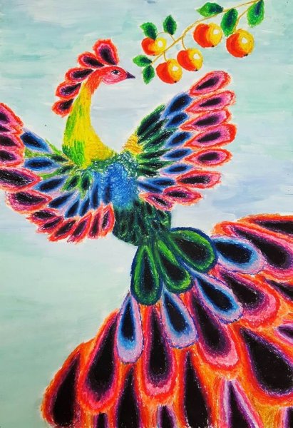 Рисование Волшебная птица