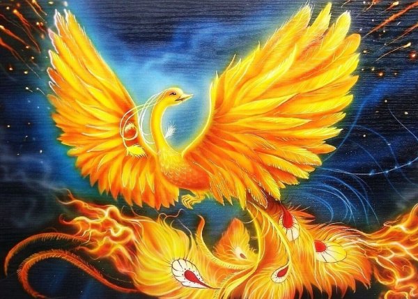 Рисование Сказочная птица