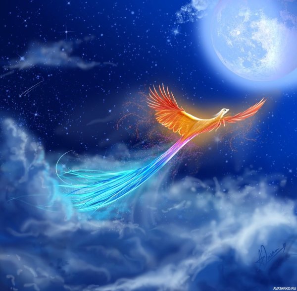 Жар птица Гжель