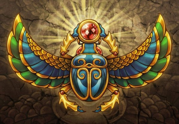 Жук скоробейник в Египте