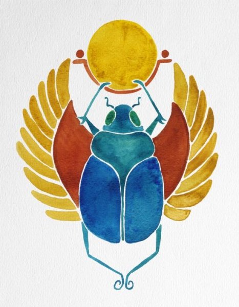 Жук скарабей Египет изо