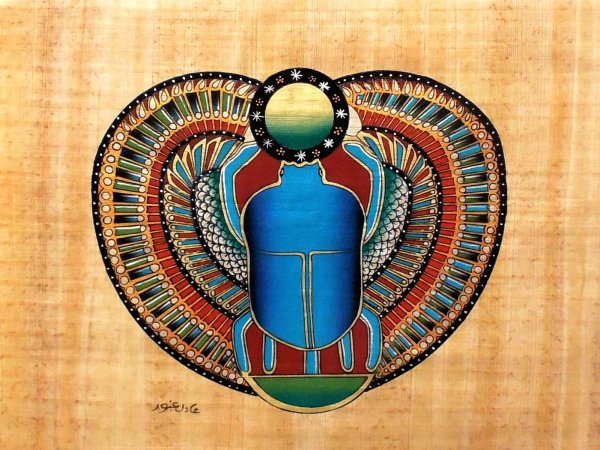 Жук скарабей в древнем Египте