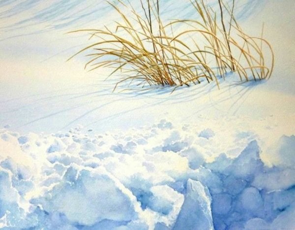 Зима -акварели Абе Тошиюки