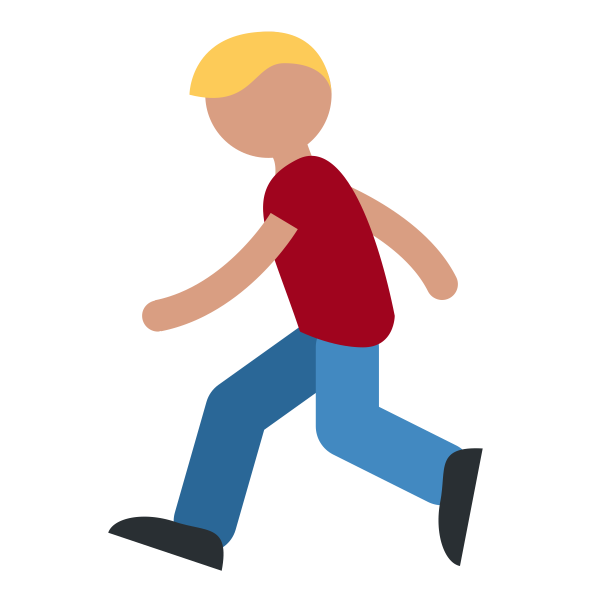 Человек идет