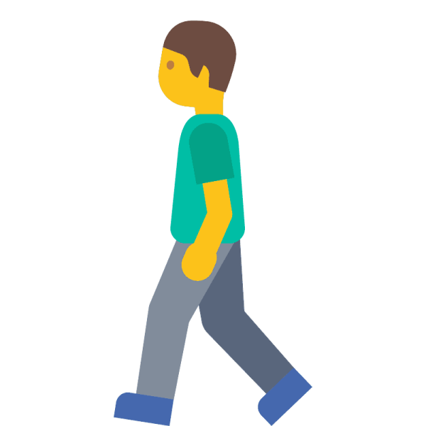 Человек идет