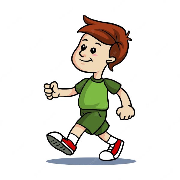 Нарисовать идущего человека