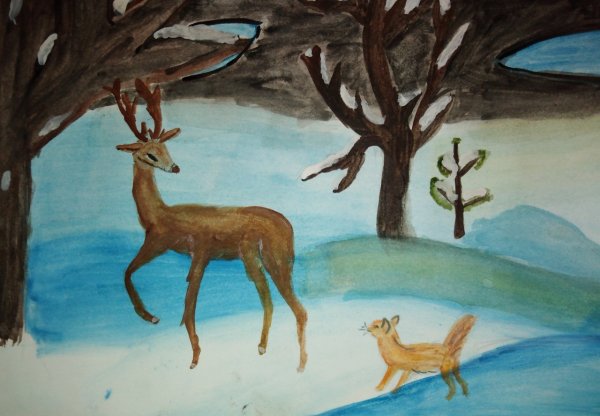 Павел Бажов Петрович рисунок серебряные копытца