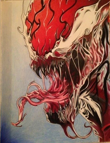 Веном и Карнаж рисунок