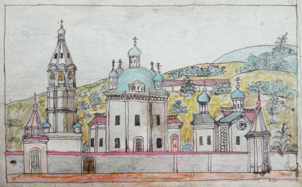 Набросок храма Сергиев Посад