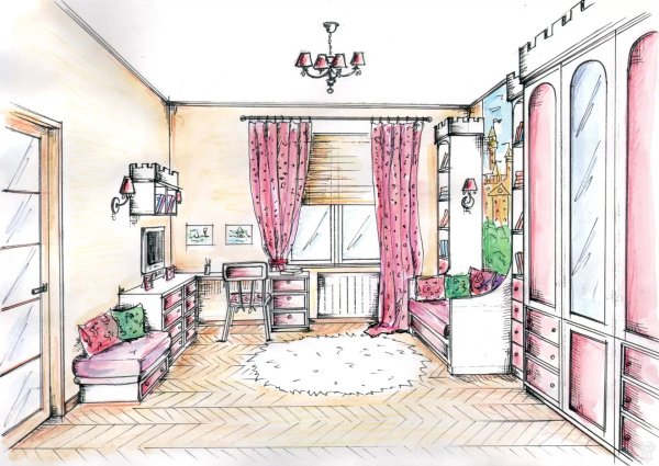 Набросок комнаты