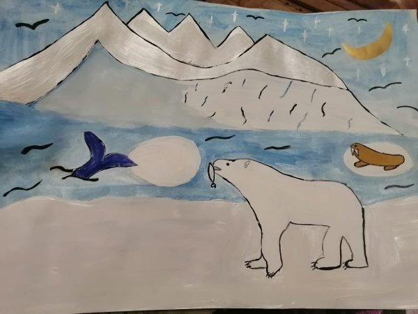 Рисунок на тему арктические пустыни