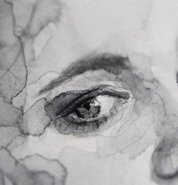 Чб акварель