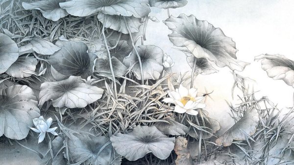 Китайская живопись гунби пейзаж