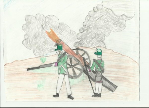 Иллюстрация к произведению Лермонтова Бородино