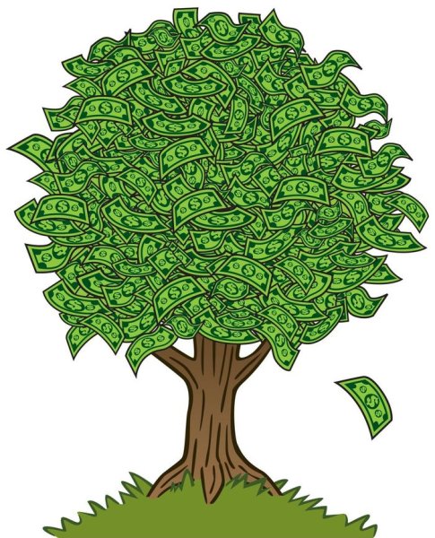 Дерево на котором растут деньги