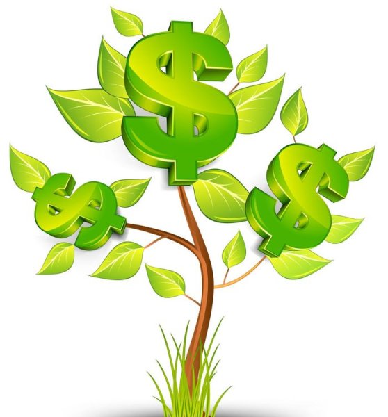 Дерево с деньгами